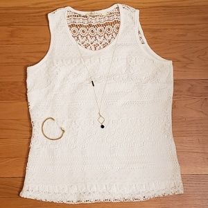Solitary | lace tank top